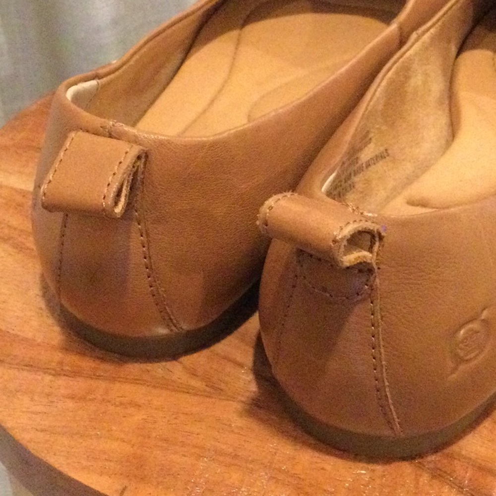 Born Tan Leather Flats - Picture 4 of 8